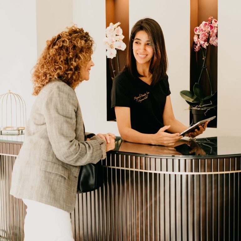 Nuestra zona de belleza final al acabar el Hammam en Royale Beauty Zona de tocador para los peinados finales en Royale Beauty Spa